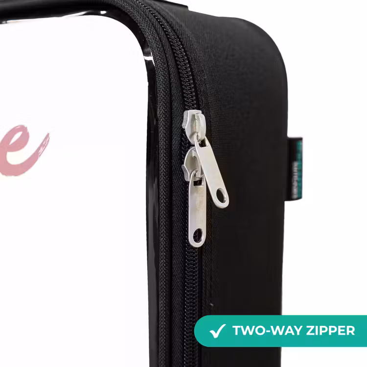 Children's suitcase with name - Sweet alien creature with heart — 6