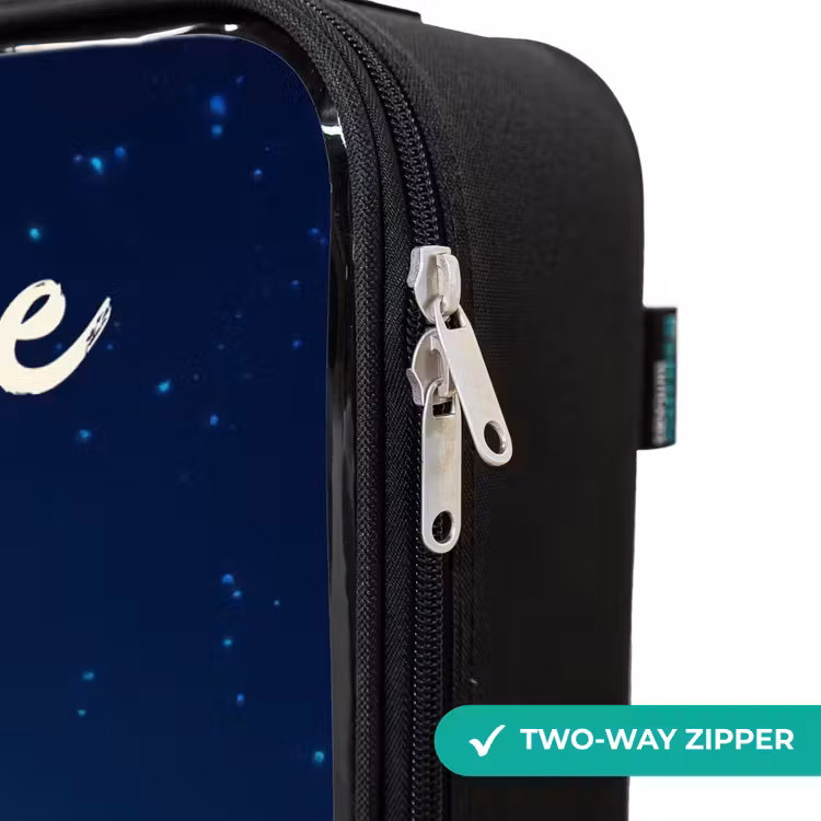 Children's suitcase with name - Witch in Moonlight Flight — 6