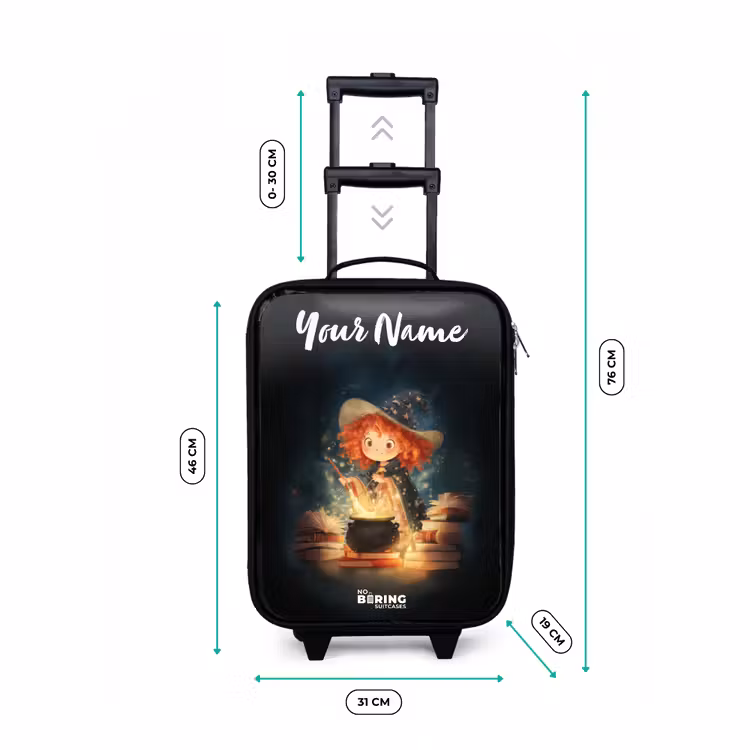 Children's suitcase with name - Witch with Sparkling Magic Potion — 3