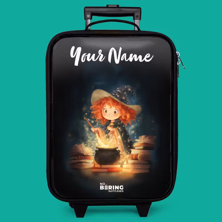 Children's suitcase with name - Witch with Sparkling Magic Potion — 4