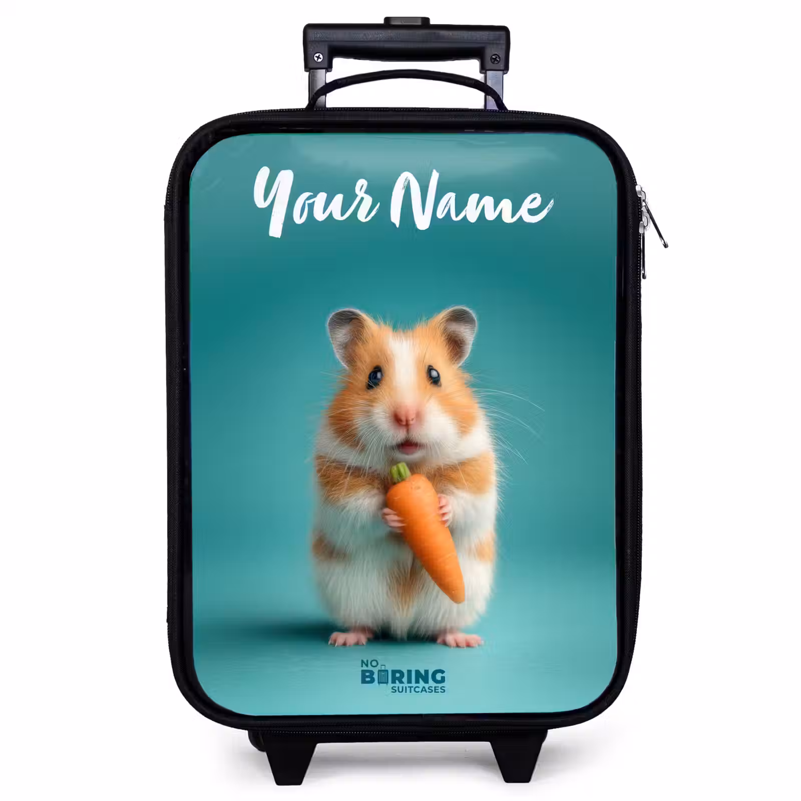 Children's suitcase with name - Hamster - Carrot - Animal — 1