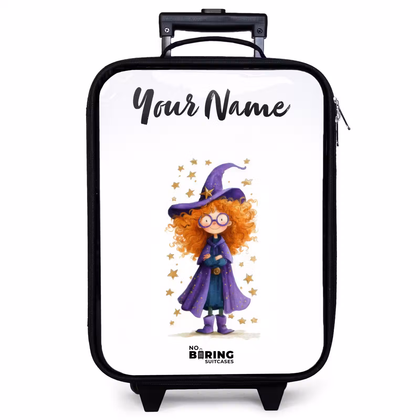 Children's suitcase with name - Star magic with curls — 1