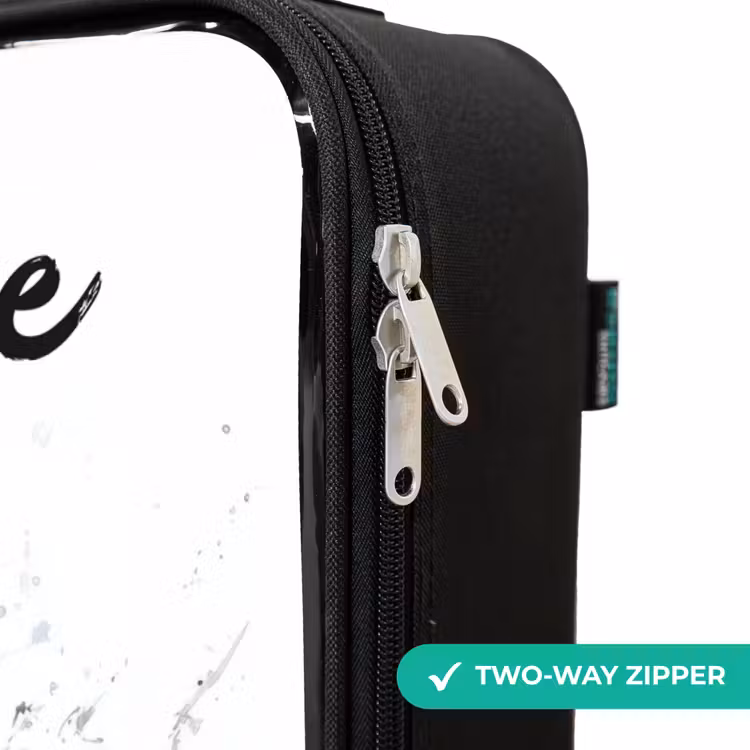 Children's suitcase with name - Attacking shark in watercolor — 6