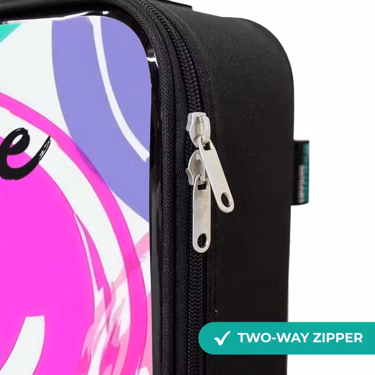 Children's suitcase with name - Colorful explosion of smiles — 6