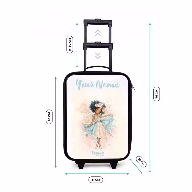 Children's suitcase with name - Elf - Ballet - Colorful — 3