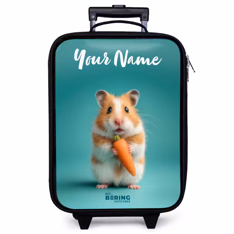 Children's suitcase with name - Hamster - Carrot - Animal — 1