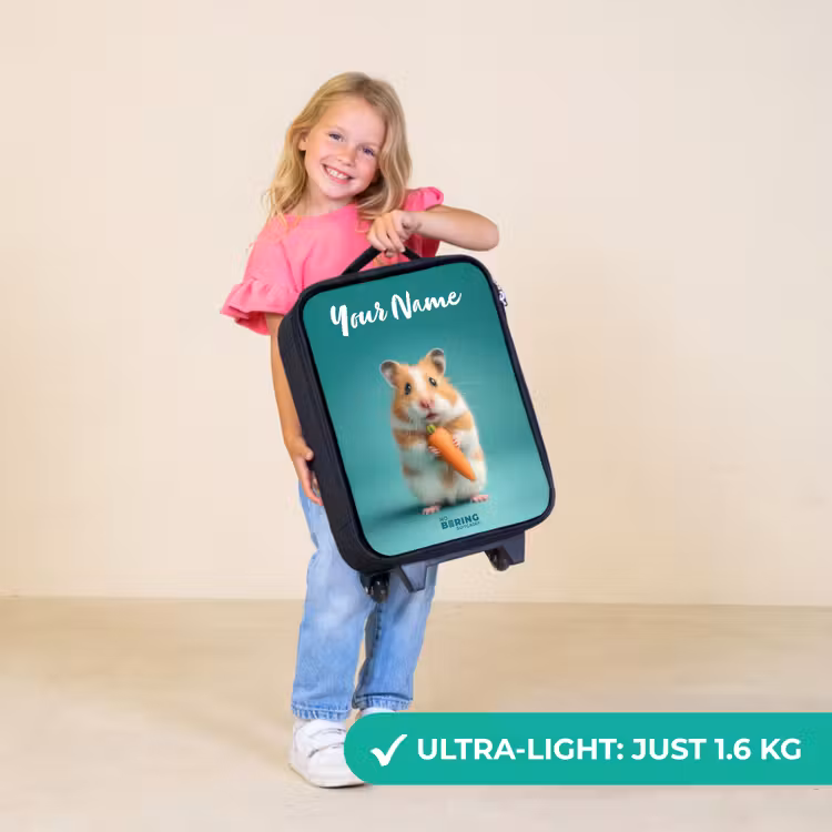Children's suitcase with name - Hamster - Carrot - Animal — 5