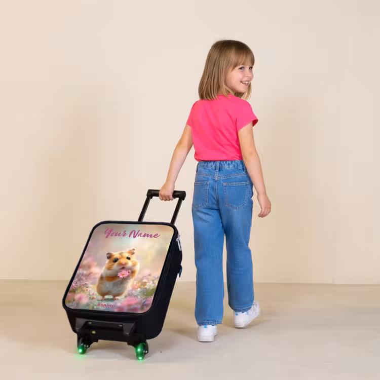 Children's suitcase with name - Hamster - Flower - Nature - Animal — 2