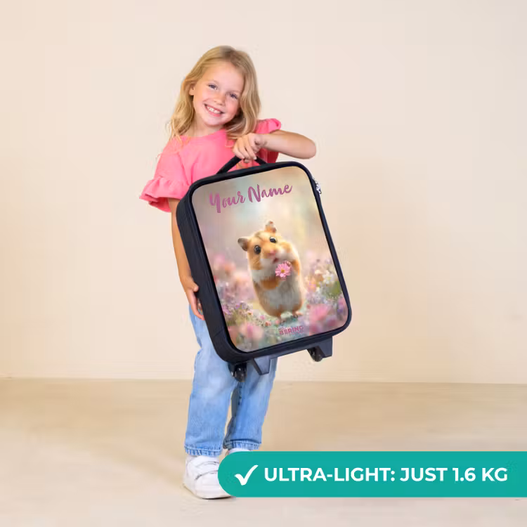 Children's suitcase with name - Hamster - Flower - Nature - Animal — 5