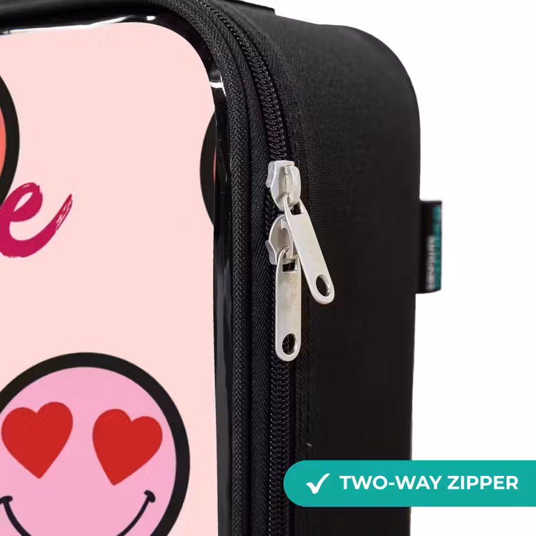 Children's suitcase with name - Heart - Smiley - Pattern — 6