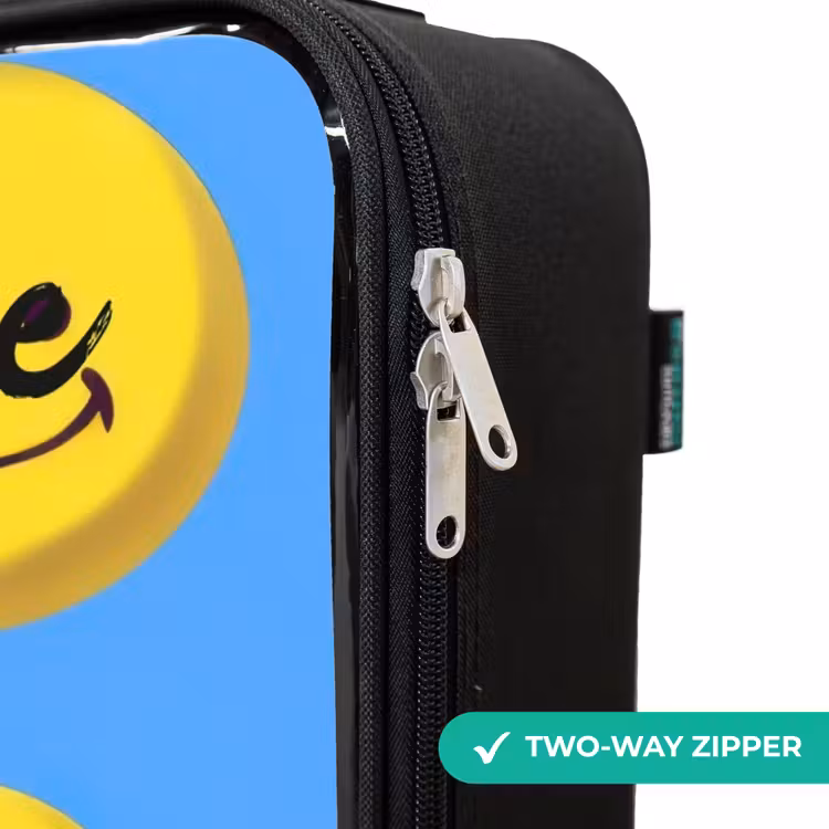 Children's suitcase with name - Merry smiley rain — 6