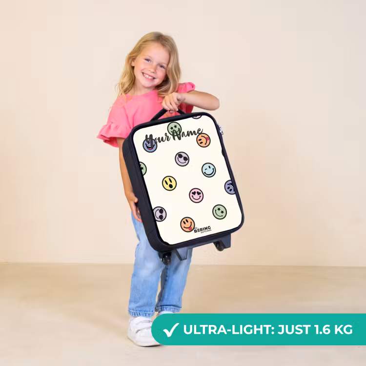 Children's suitcase with name - Playful smiley mix — 5