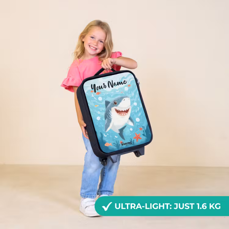 Children's suitcase with name - Shark - Water - Sea — 5
