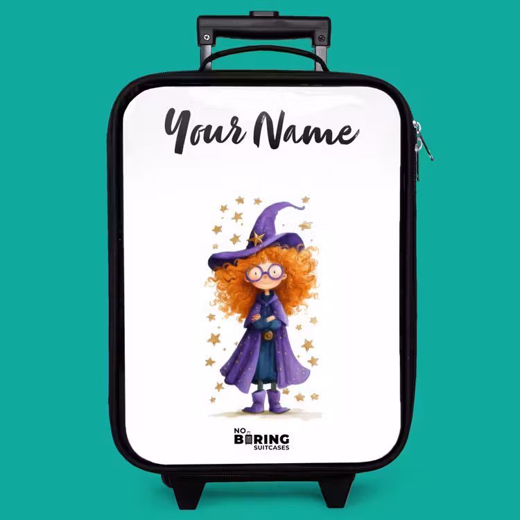 Children's suitcase with name - Star magic with curls — 4