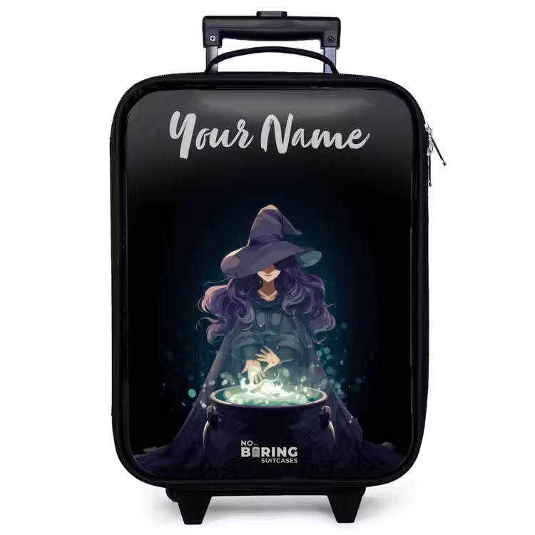 Children's suitcase with name - Witch - Cauldron - Magic — 1