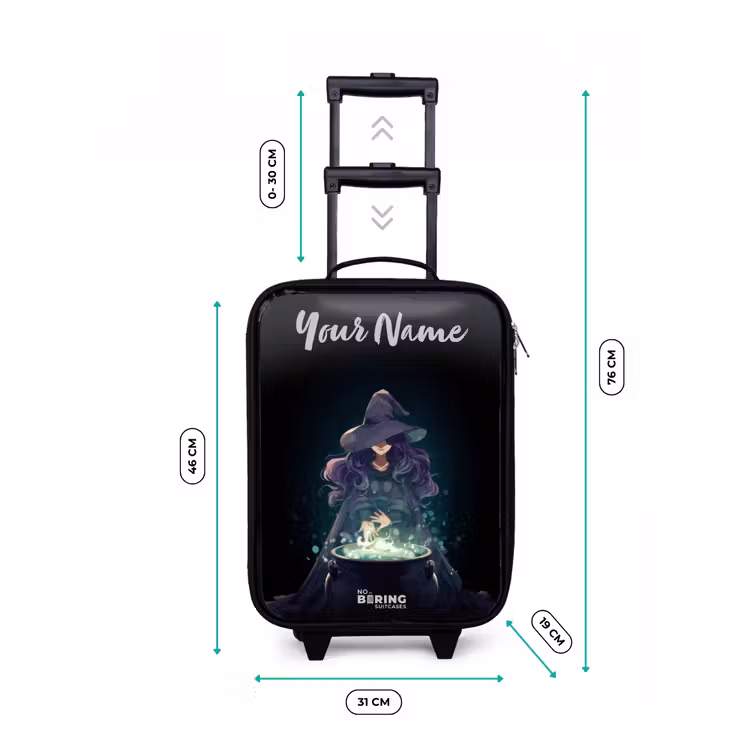Children's suitcase with name - Witch - Cauldron - Magic — 3