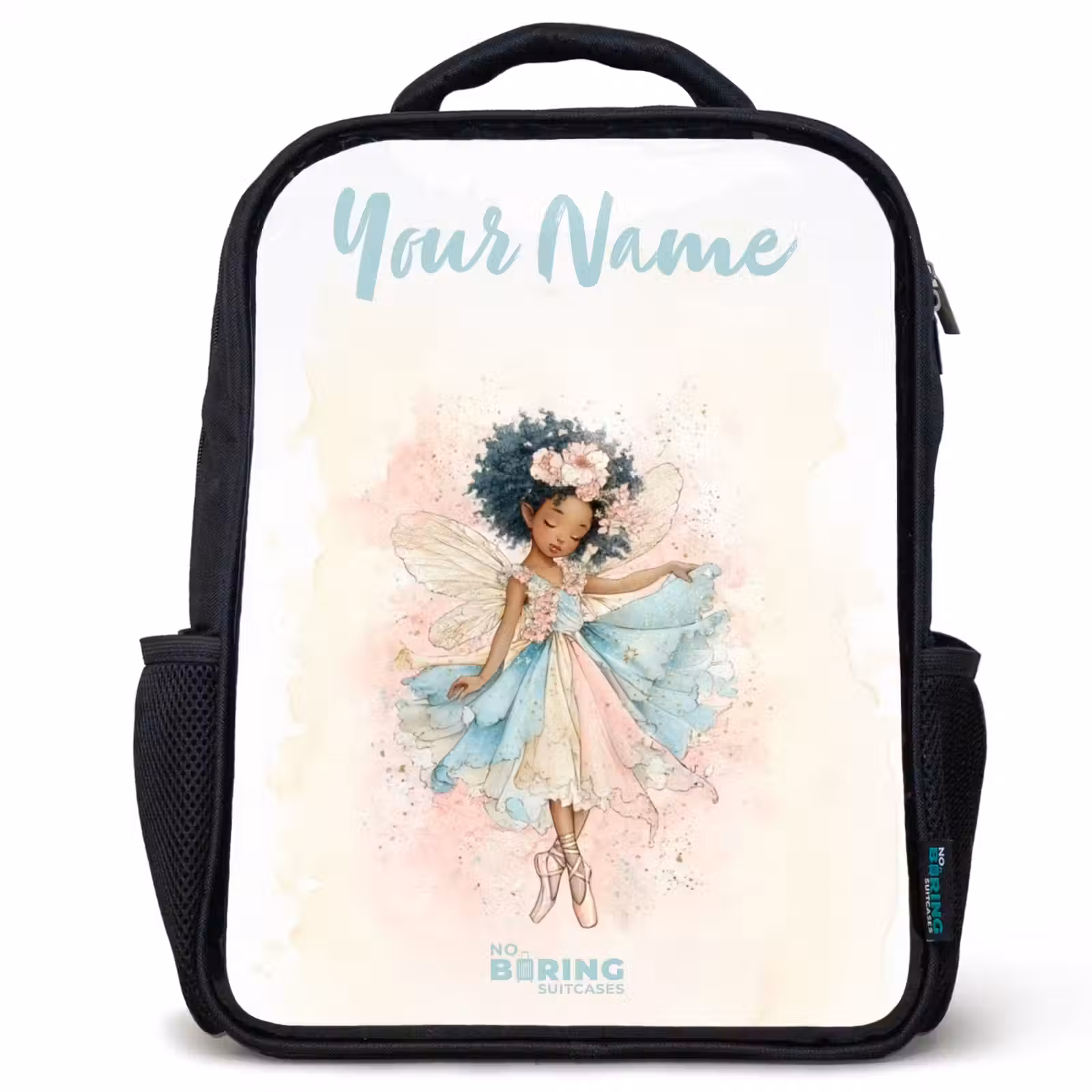Kids backpack with name - Black - Elf - Ballet - Colorful — 1