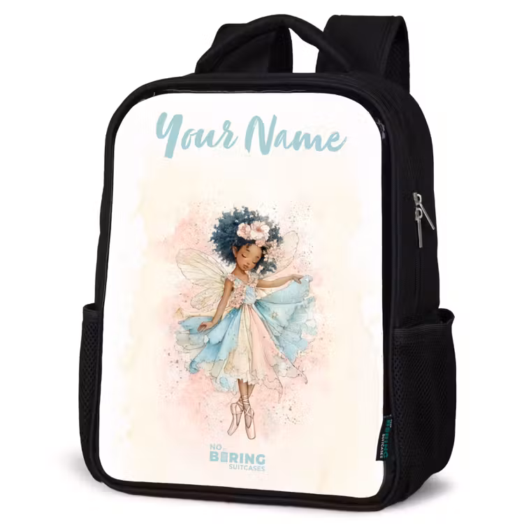 Kids backpack with name - Black - Elf - Ballet - Colorful — 6