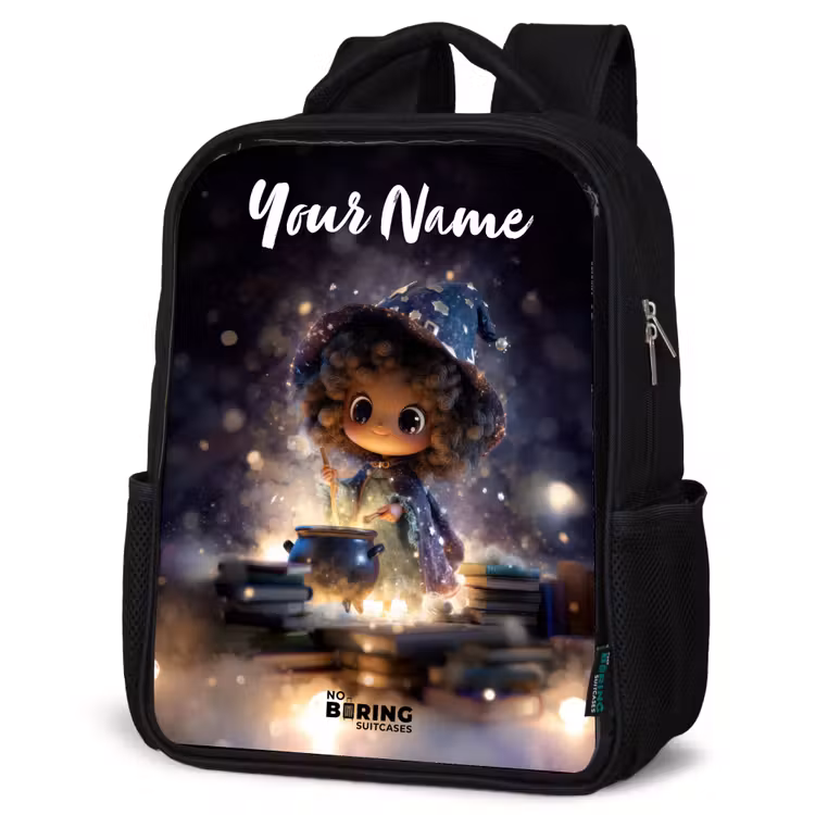 Kids backpack with name - Black - Magical Night of Magic — 6
