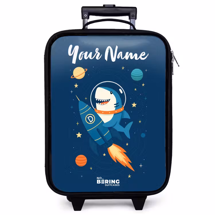 Children's suitcase with name - Animal - Space - Planet - Rocket — 1