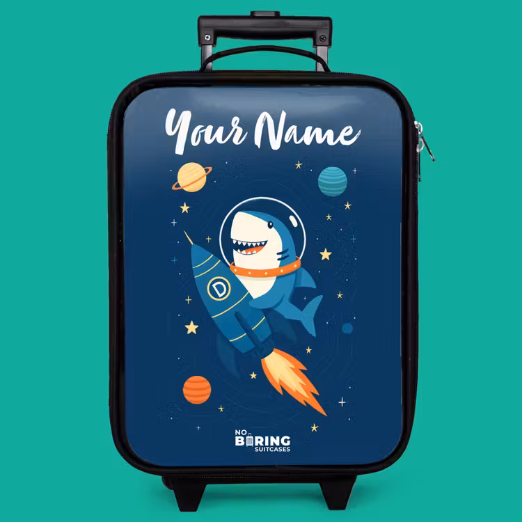 Children's suitcase with name - Animal - Space - Planet - Rocket — 4