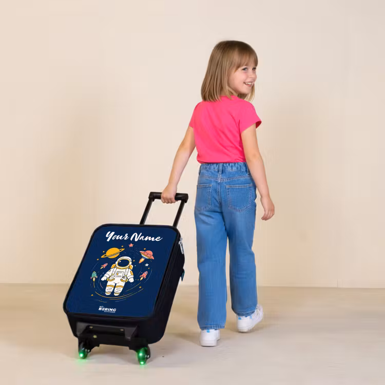 Children's suitcase with name - Astronaut - Planet - Stars - Rocket — 2