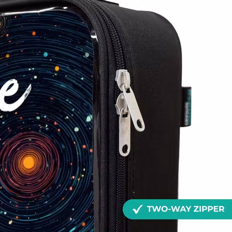 Children's suitcase with name - Stars - Planets - Colorful — 6