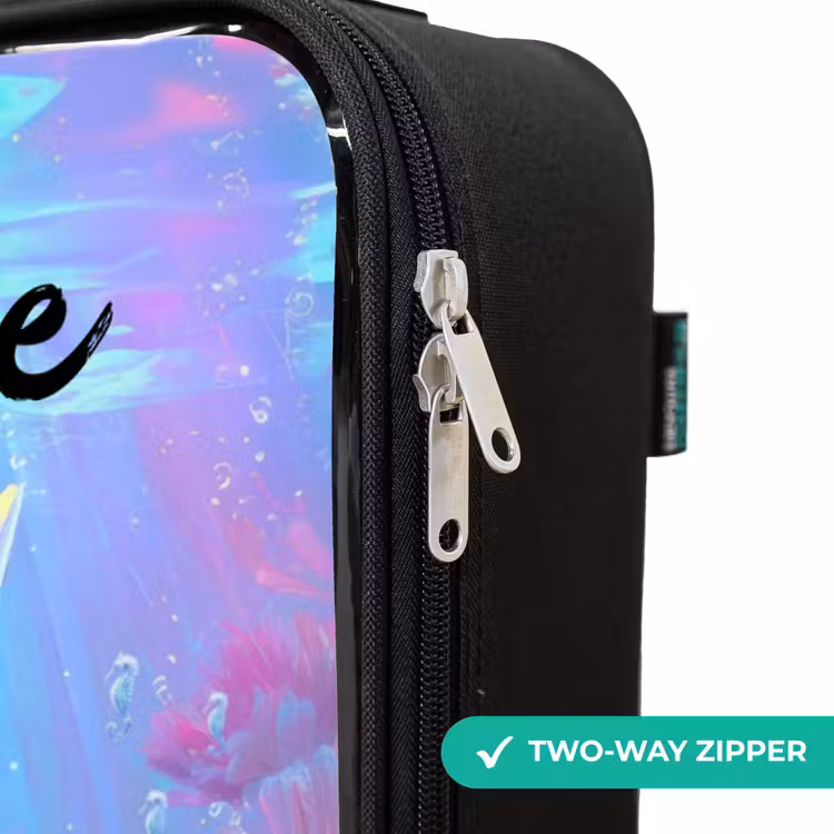 Children's suitcase with name - Mermaid - Coral - Water — 6