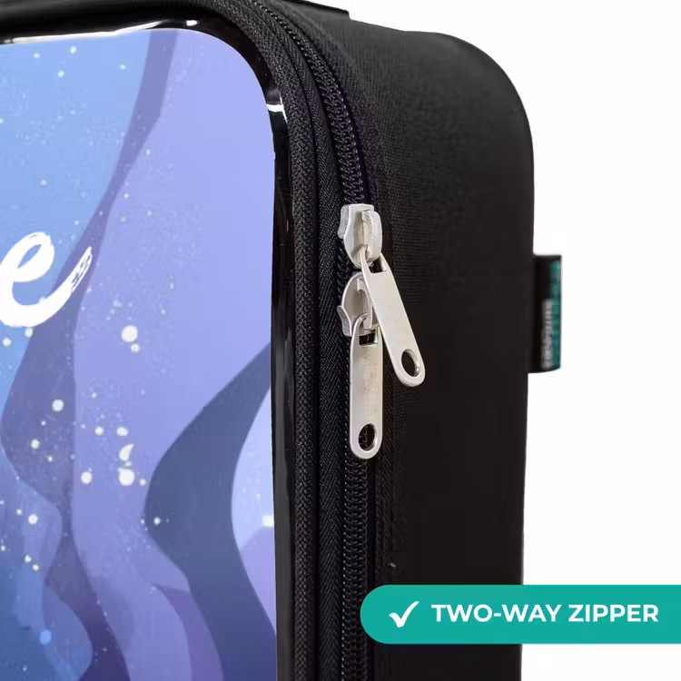 Children's suitcase with name - Mermaid - Underwater - Purple - Blue — 6