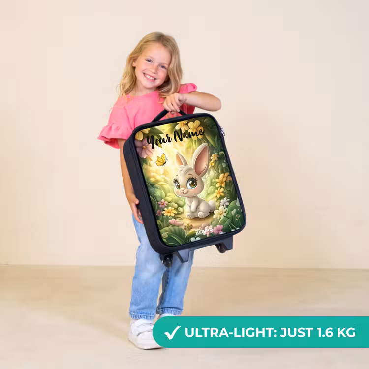 Children's suitcase with name - Rabbit - Sunlight - Fairytale - Butterfly — 5