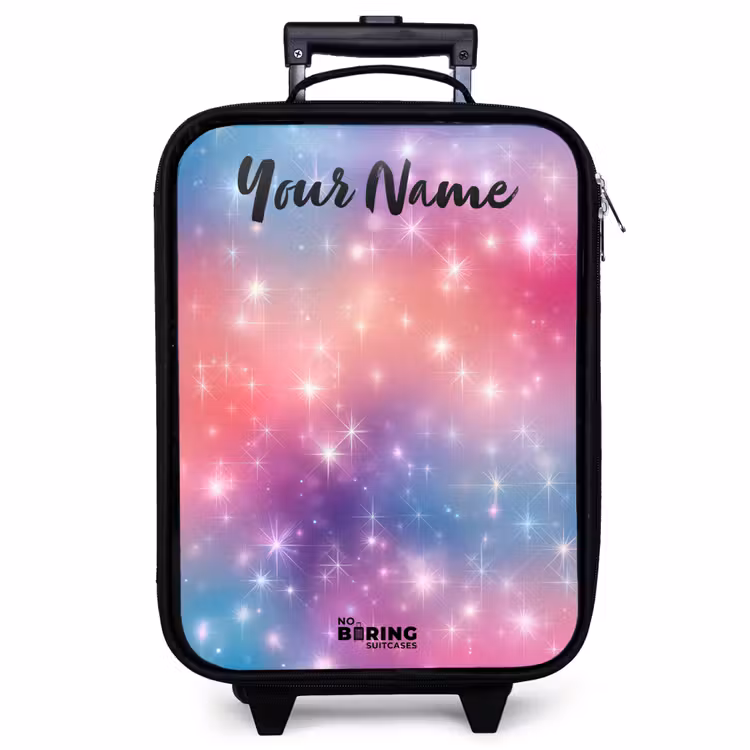 Children's suitcase with name - Stars - Abstract - Colors — 1