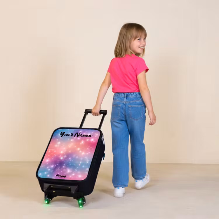 Children's suitcase with name - Stars - Abstract - Colors — 2