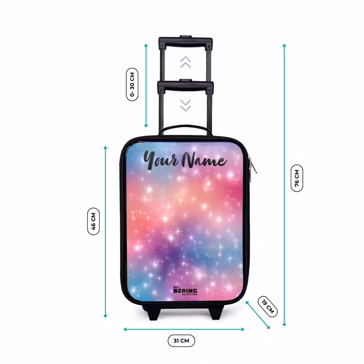 Children's suitcase with name - Stars - Abstract - Colors — 3