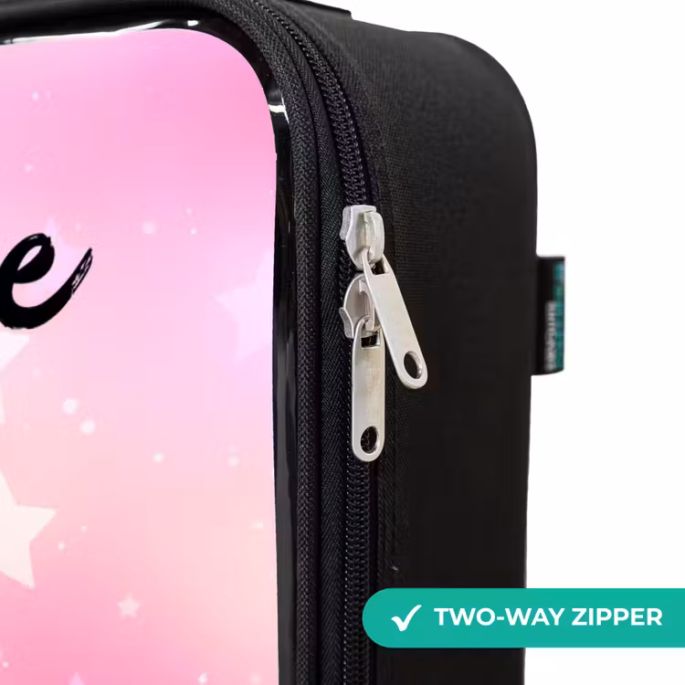 Children's suitcase with name - Stars - Pink - Blue — 6