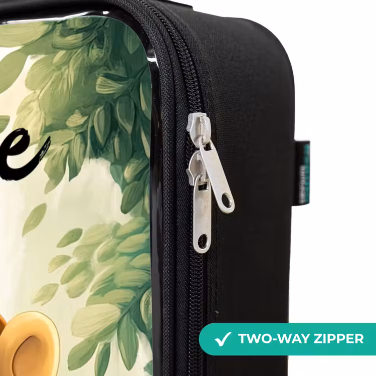 Children's suitcase with name - Zebra - Monkey - Waterfall - Rocks — 6