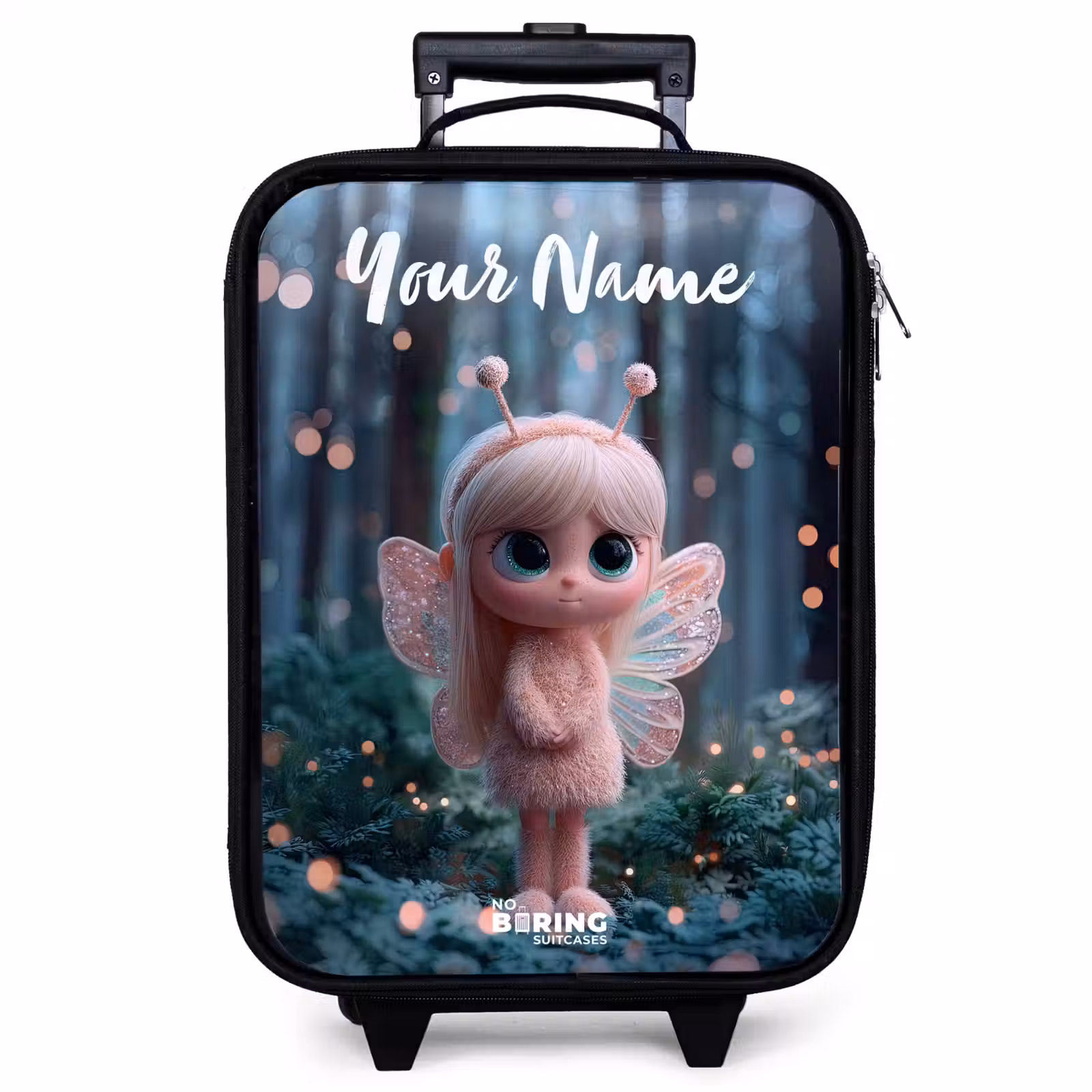Children's suitcase with name - Fairy - Forest - Glitters — 1