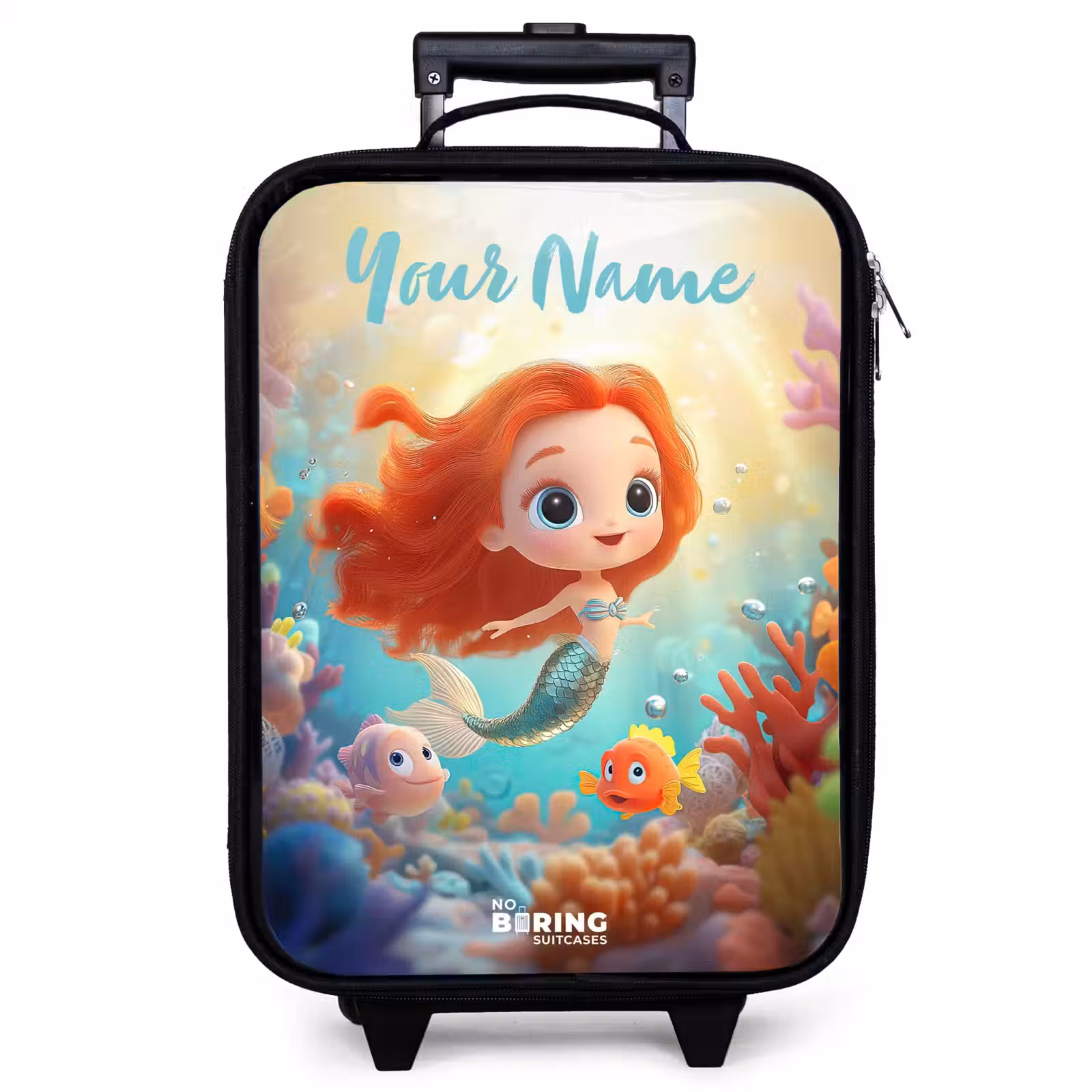 Children's suitcase with name - Mermaid - Fish - Coral — 1