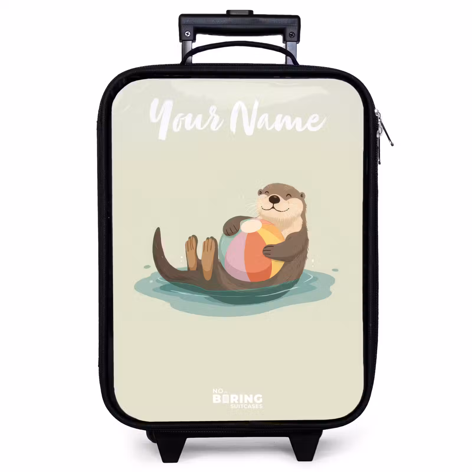 Children's suitcase with name - Otter - Beach Ball - Water — 1