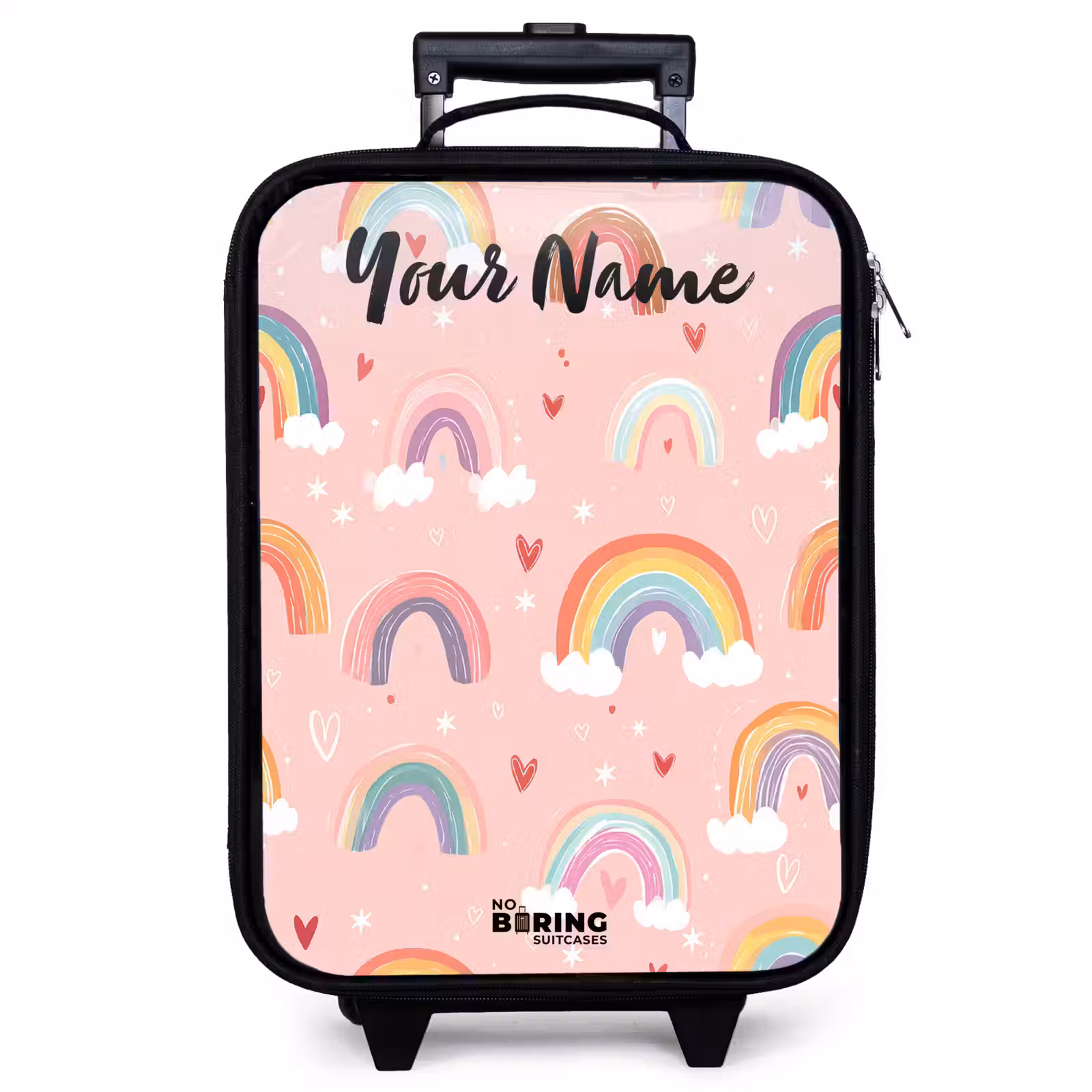 Children's suitcase with name - Rainbow - Pattern - Pastel — 1