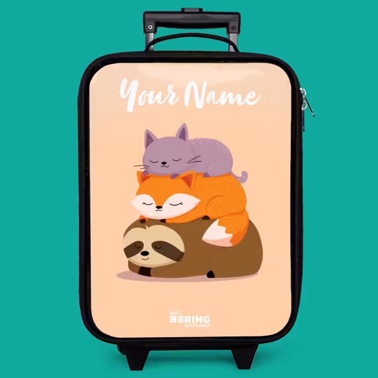 Children's suitcase with name - Animals - Sleep - Together — 4