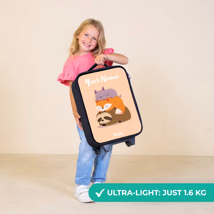Children's suitcase with name - Animals - Sleep - Together — 5