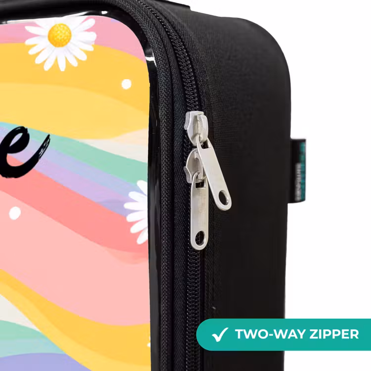 Children's suitcase with name - Daisies - Colorful - Pastel — 6