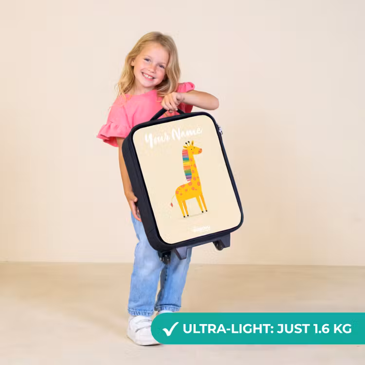Children's suitcase with name - Giraffe - Animal - Colorful — 5