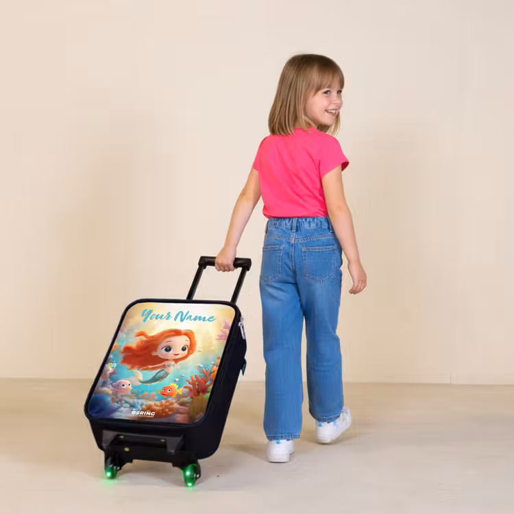 Children's suitcase with name - Mermaid - Fish - Coral — 2