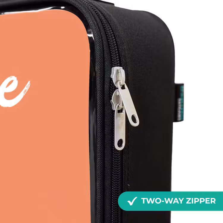 Children's suitcase with name - Panda - Sleeping - Orange — 6