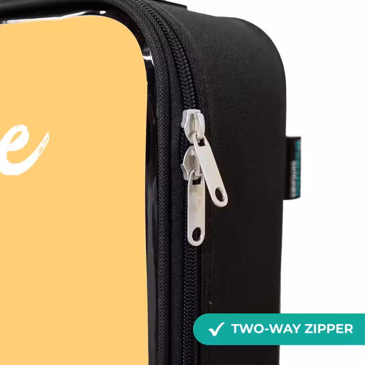 Children's suitcase with name - Panda - Step - Yellow — 6
