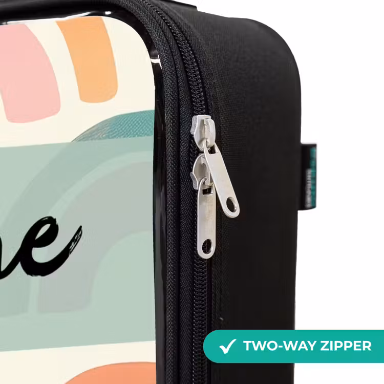 Children's suitcase with name - Rainbow - Pastel - Pattern — 6
