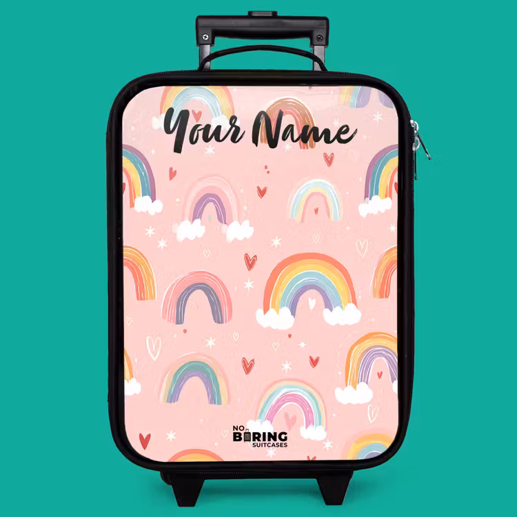 Children's suitcase with name - Rainbow - Pattern - Pastel — 4