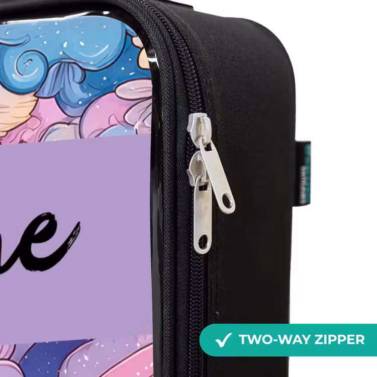 Children's suitcase with name - Rainbows - Flowers - Colorful — 6