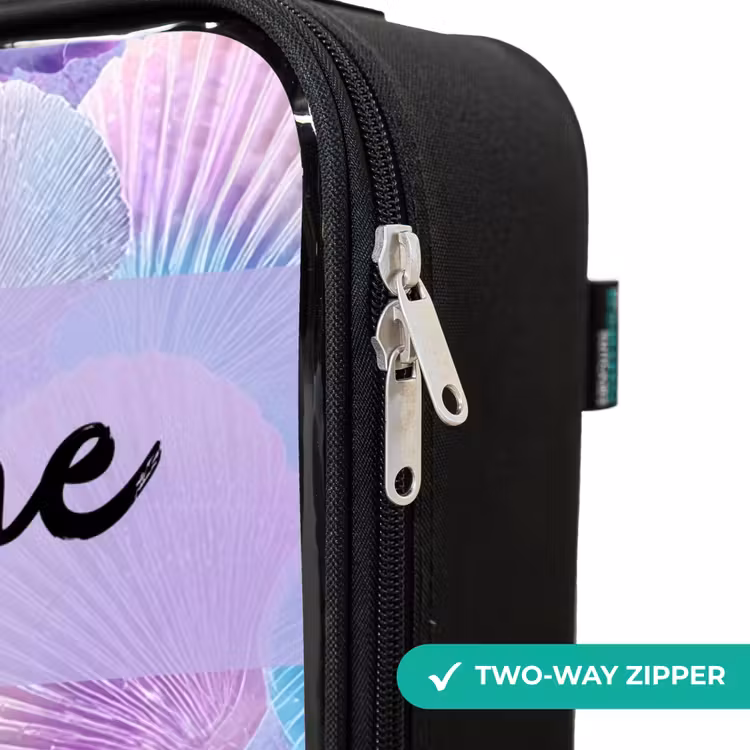 Children's suitcase with name - Shells - Purple - Blue - Pattern — 6